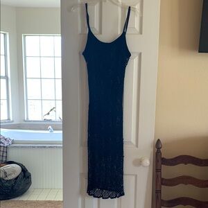 Saint Tropez West Blue Slip Maxi Dress